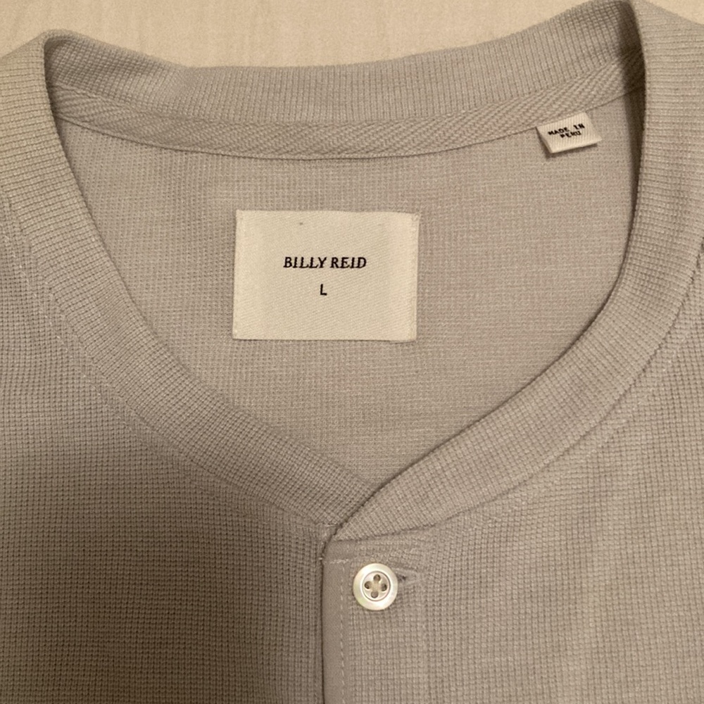 NEW - Billy Reid long sl, 3-button pullover, NEW, w/out tags